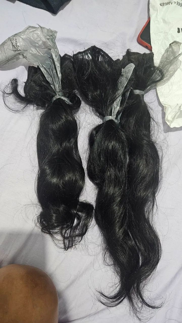 Cabelo 100% humano preto