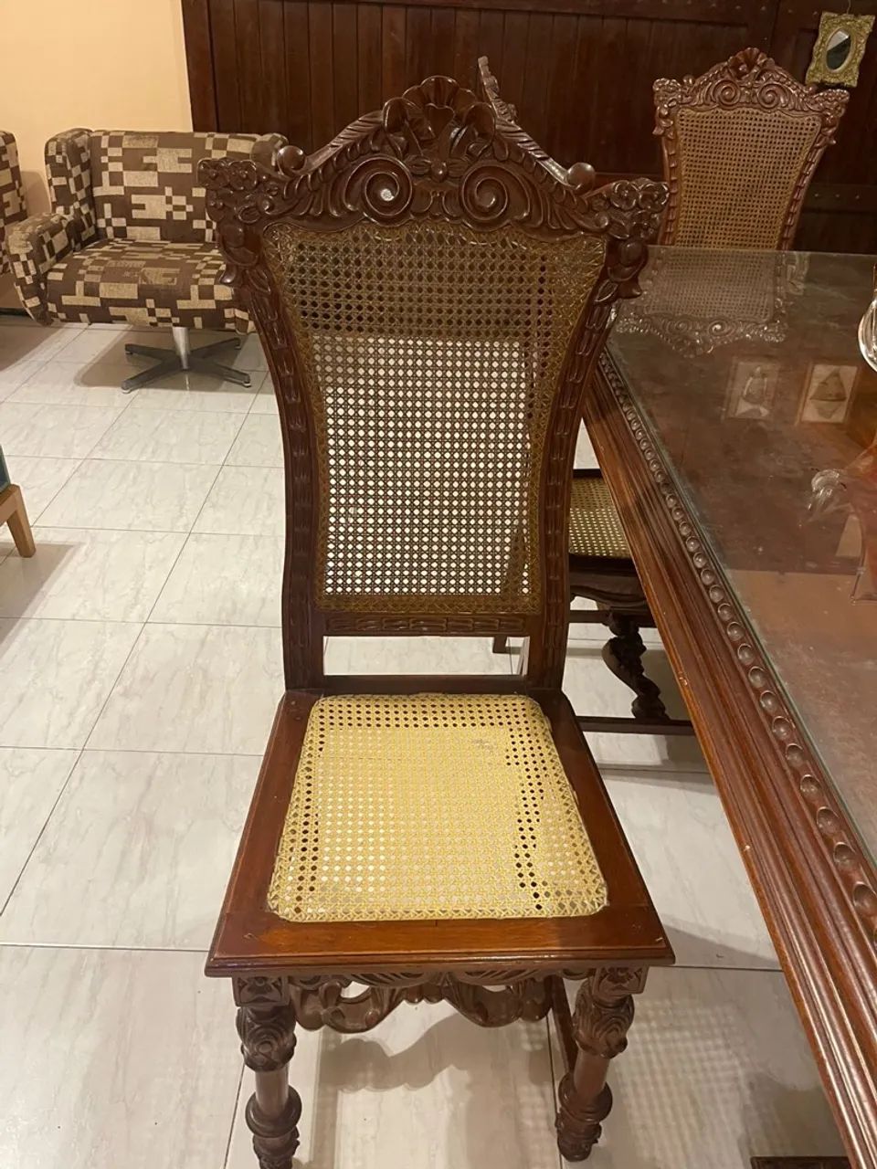 Mesa cerejeira com palhinha - Foto 5