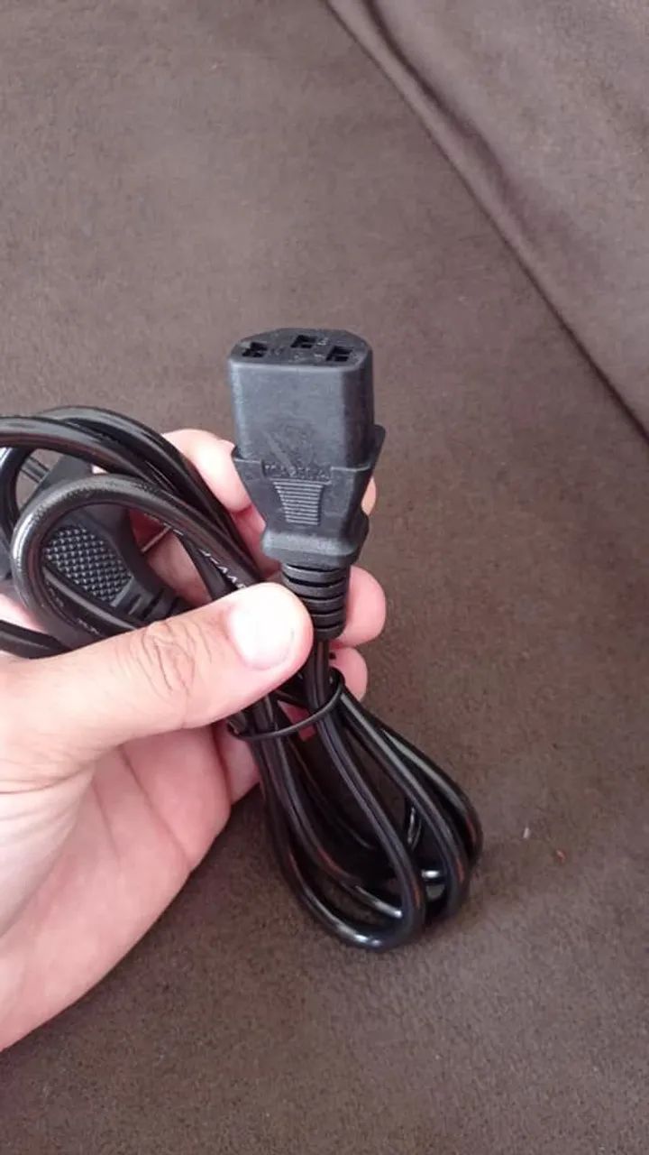Cabo de força Padrão Novo para Pc, Notbook etc - Foto 5