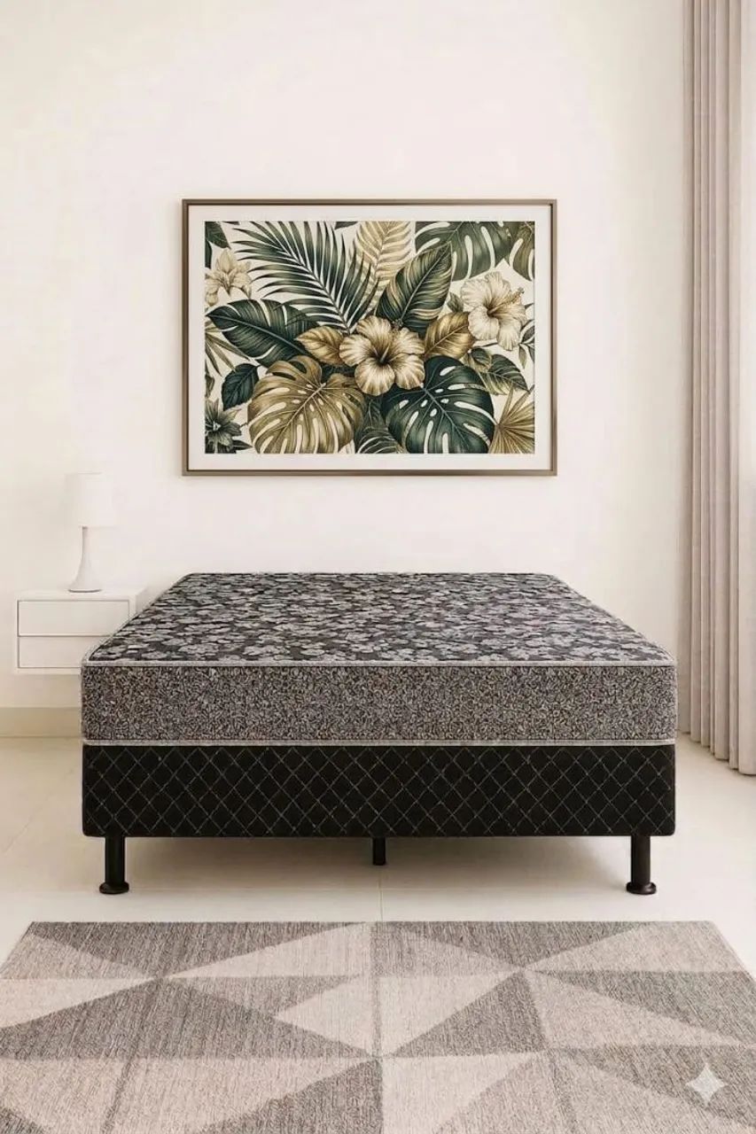 Cama Box de Casal D26 Ortopédica Promoção 