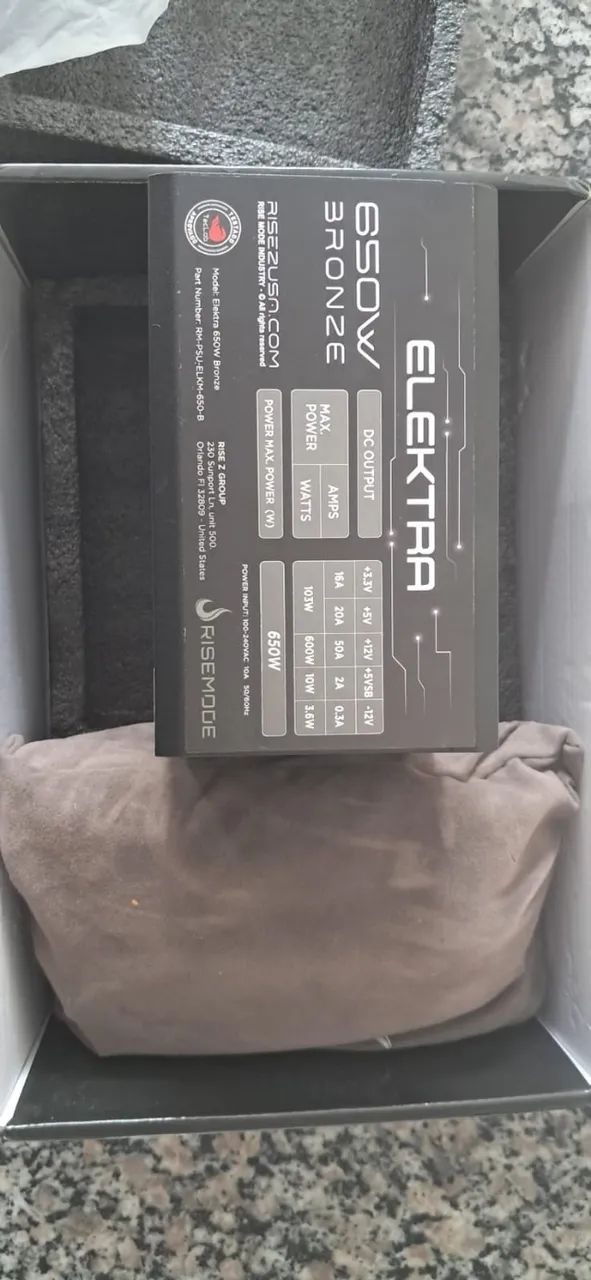 Fonte risemode 650w modular - Foto 2