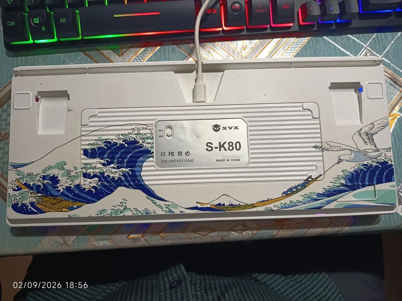 Teclado mecânico SK 80 switch otemu 100% customizavel troco por monitor - Foto 4