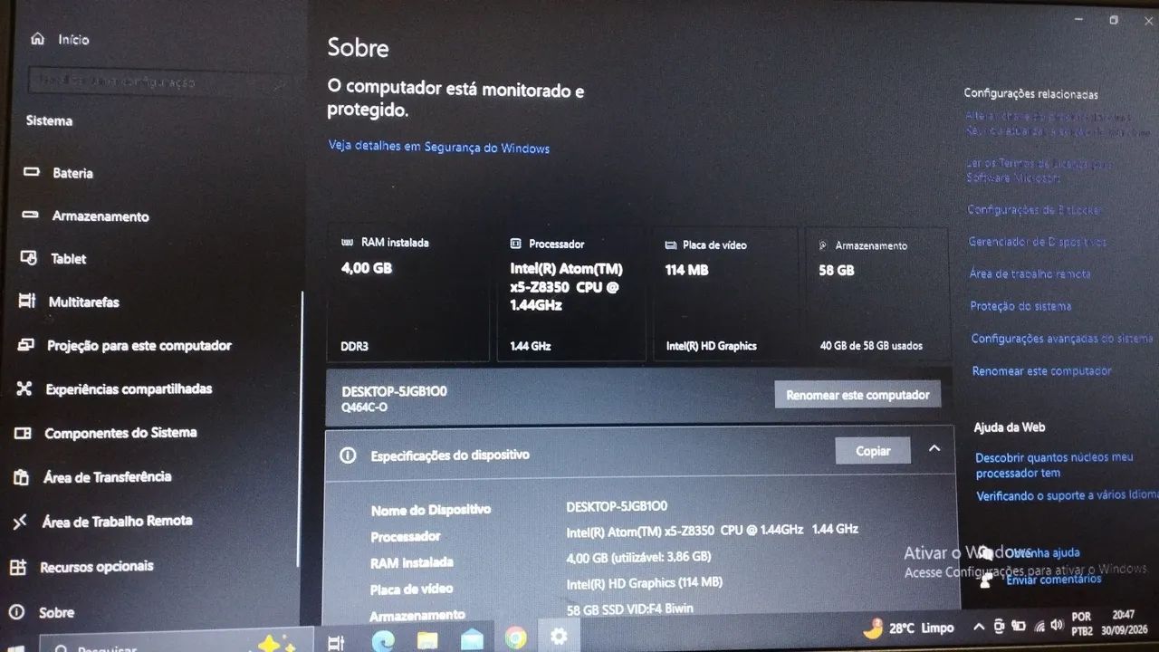 Notebook Positivo Intel Atom | 4GB RAM | 64GB - Foto 5
