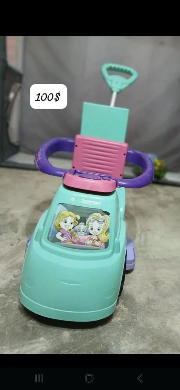 Carrinho passeio infantil com empurrador 