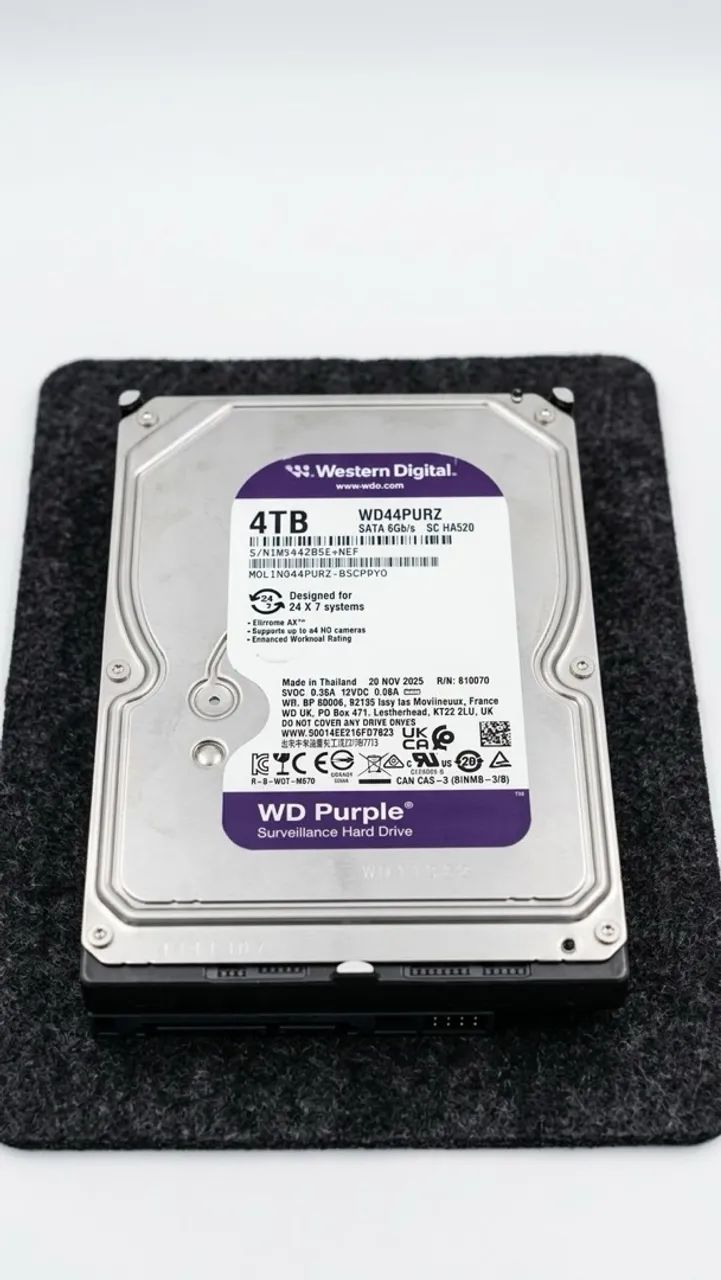 新品未開封 Western Digital WD Purple WD44PURZ HD Interno Western Digital WD Purple 4TB (WD44PURZ) - Especial