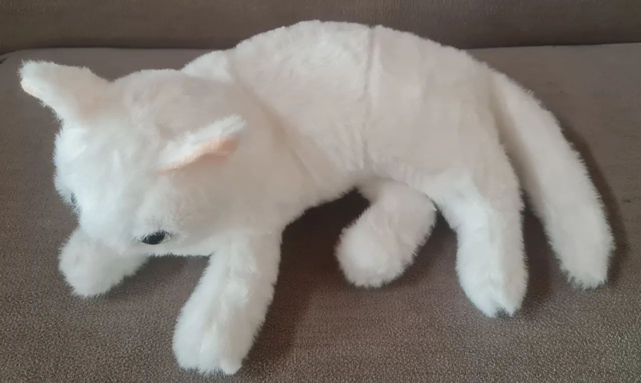 Pelúcia nova gato branco - Foto 3