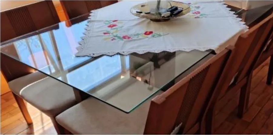 Conjunto Mesa de Jantar Westwing em Madeira Maciça + 6 Cadeiras - Foto 2