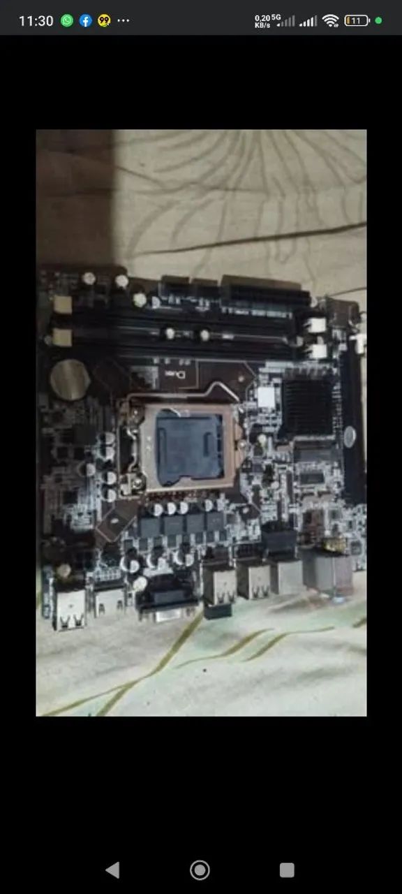 Placa Mãe ZX-H55M V1.51 Funcionando Perfeitamente Usada - Foto 2