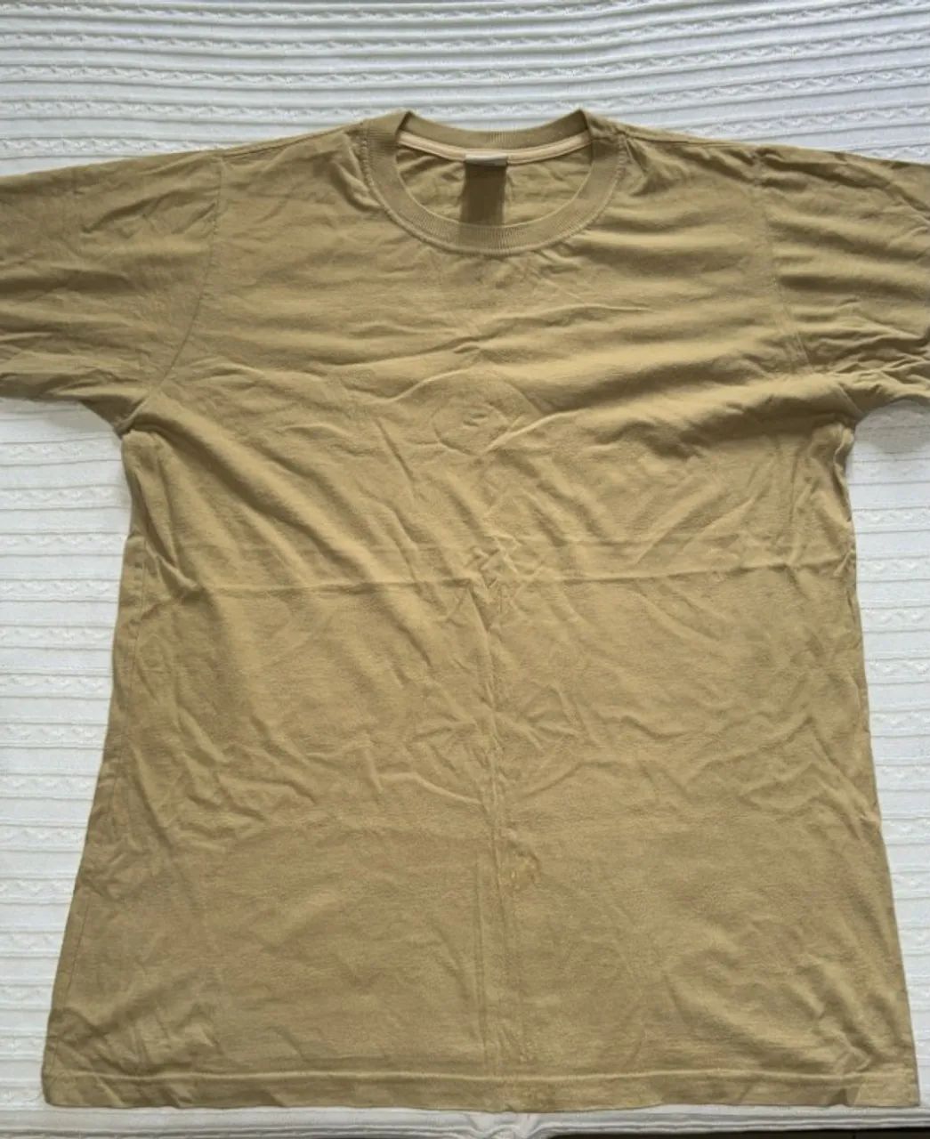 camisa masculina basica eayz bege
