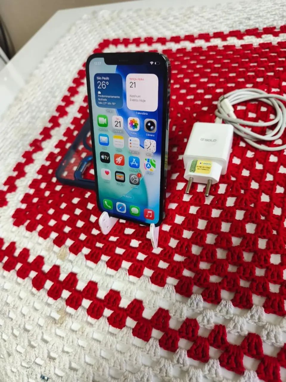 iPhone 12 pro Max 128 giga tudo original impecável 1900 - Foto 2