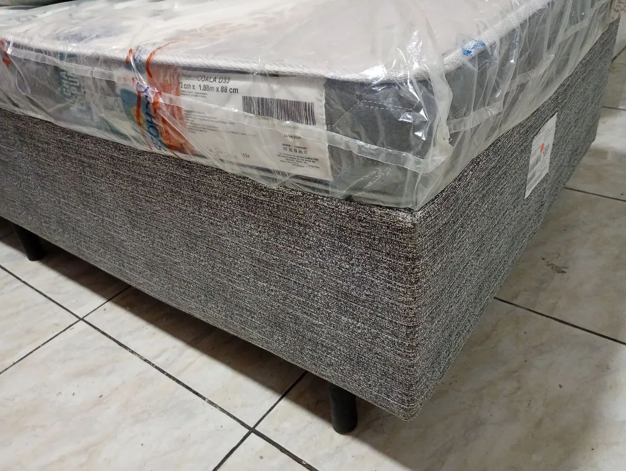 Cama box solteiro e colchão novo - Foto 3