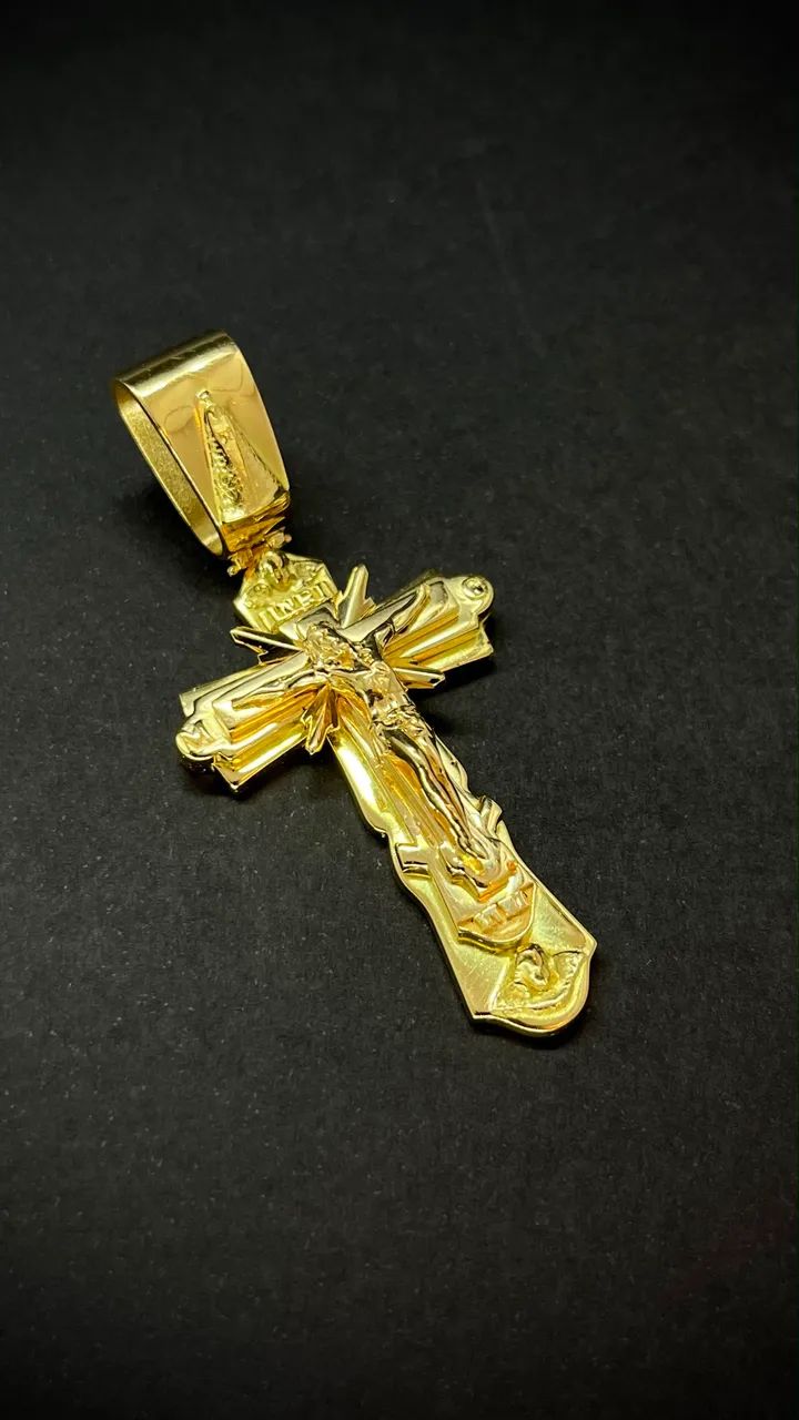Crucifixo Russo em Ouro 18k 750