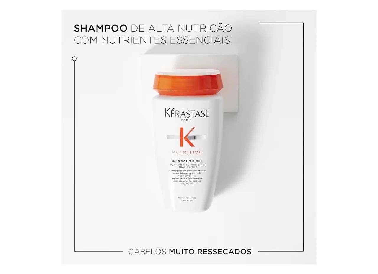 Shampoo Kérastase Nutritive Bain Satin Riche 250ml - Foto 4