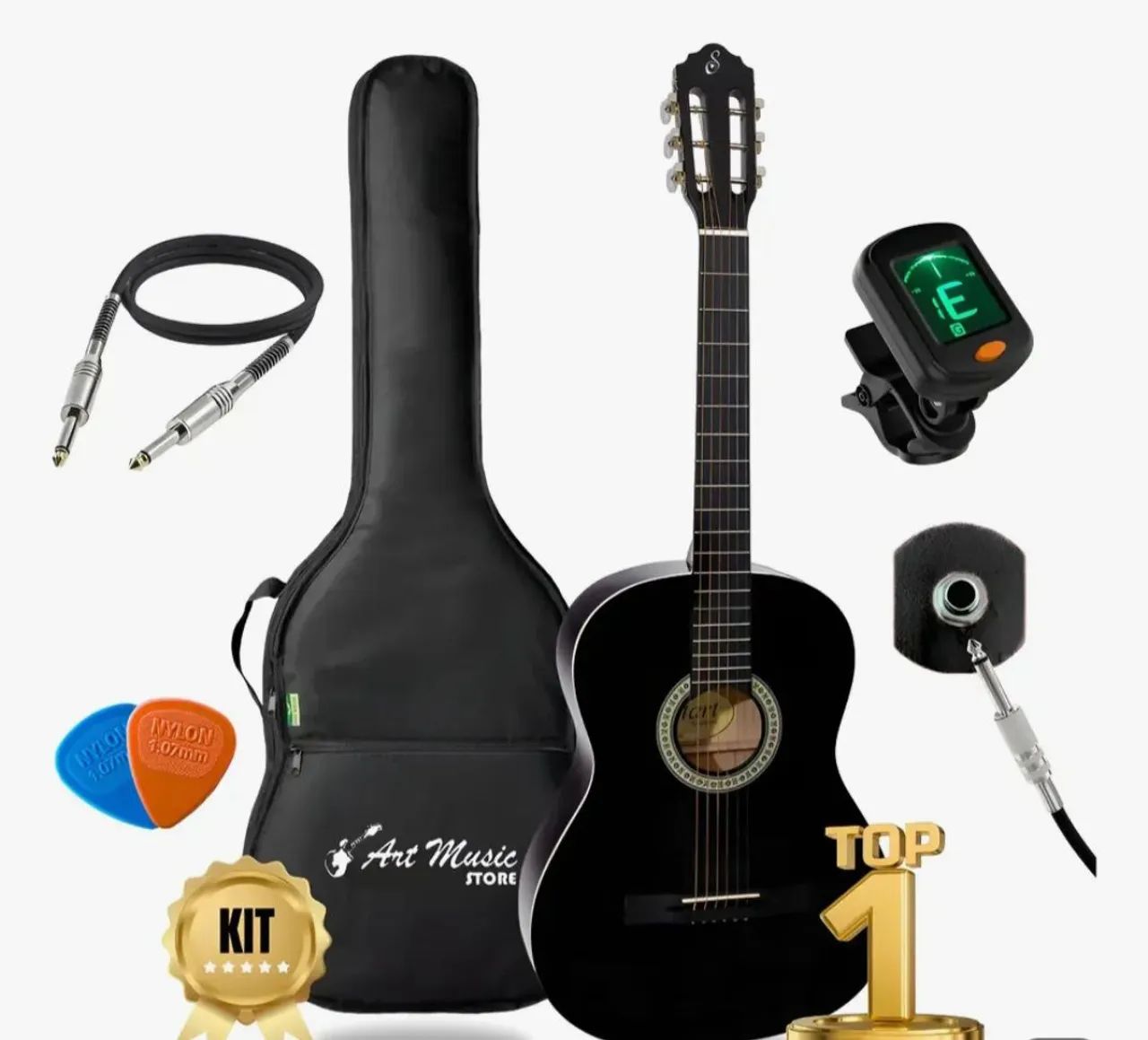 Kit Violão Giannini Eletroacústico  N-14 El/s-14 El