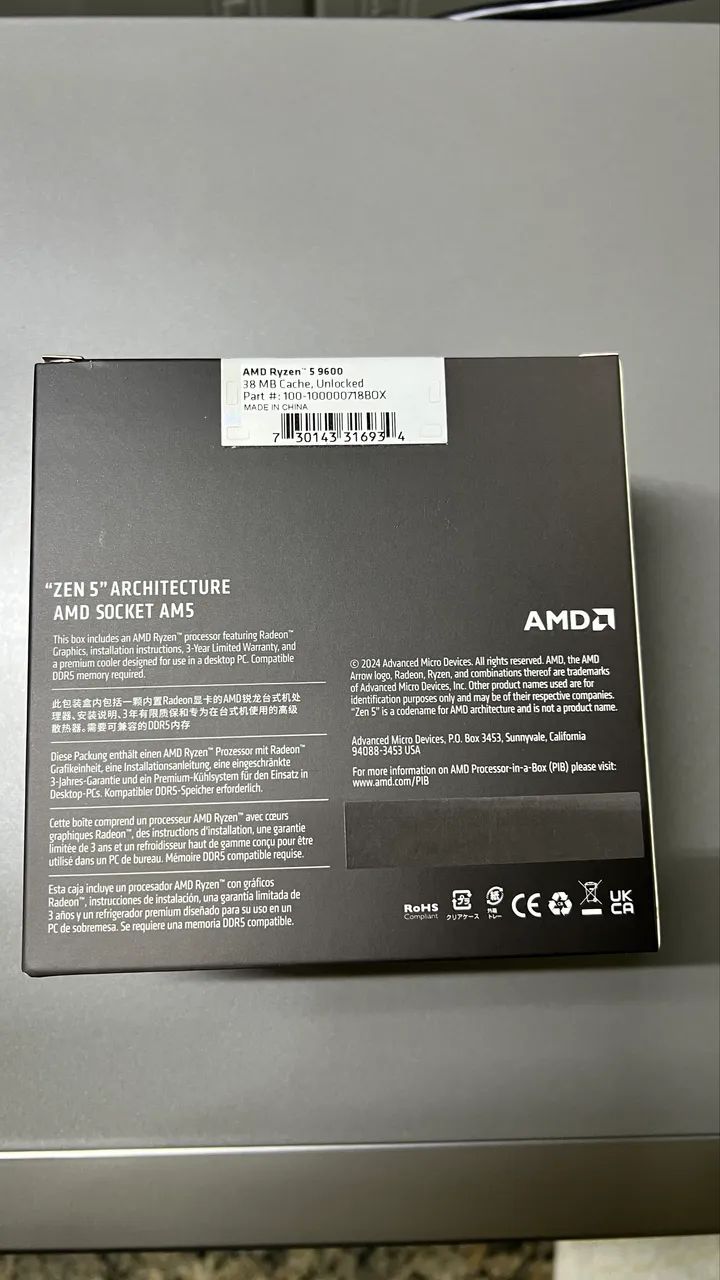 Processador Ryzen 5 9600 AM5 - Foto 2