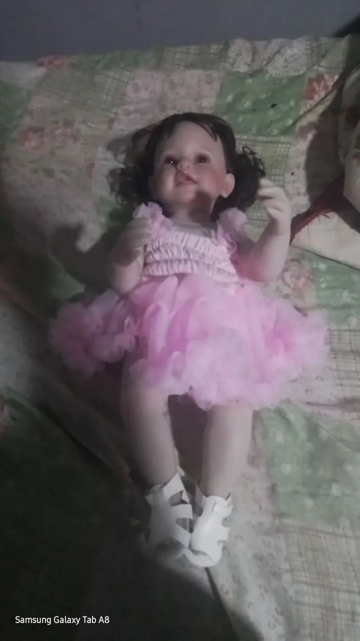 BONECA REBORN COM CORPINHO EM VINIL  - Foto 4