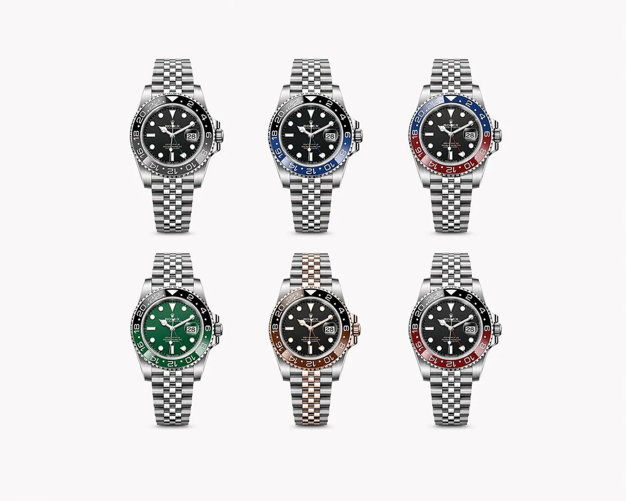 Relógio Rlx GMT II - Várias Cores - Automático - Safira - Prem AAA+