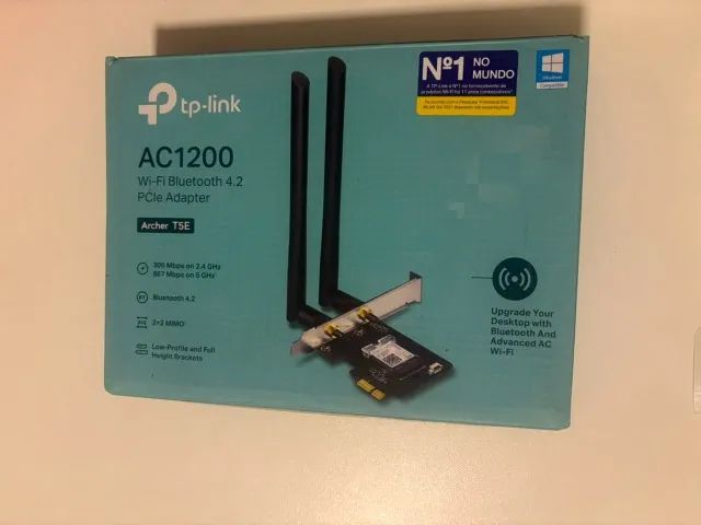 Placa Wifi e Bluetooh (PCIe) - Tp-link - Archer T5E - 2.4 e 5GHz