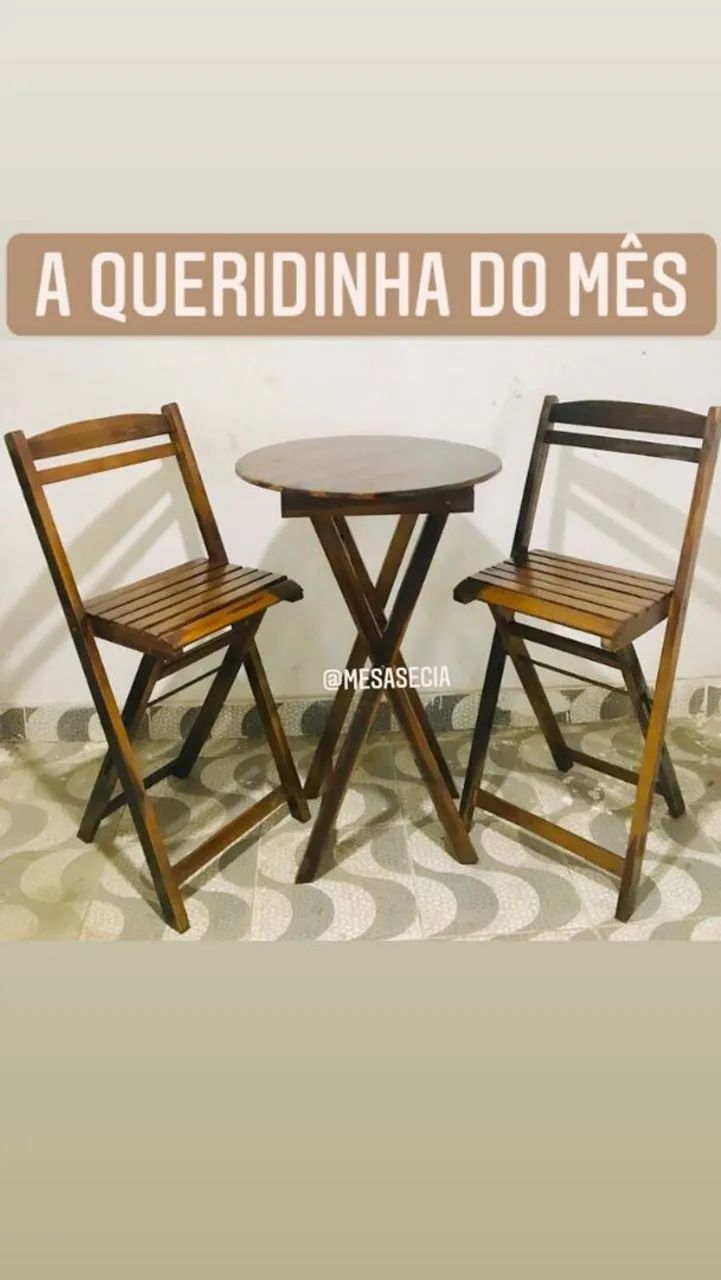 Jogo bistrô dobrável  - Foto 2