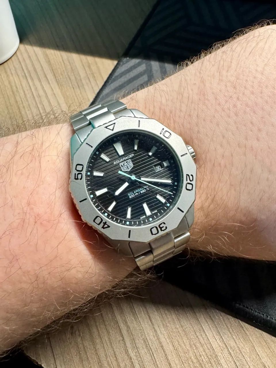 RELÓGIO AUTOMÁTICO TAG HEUER AQUARECER TITÂNIO AAA - Foto 4