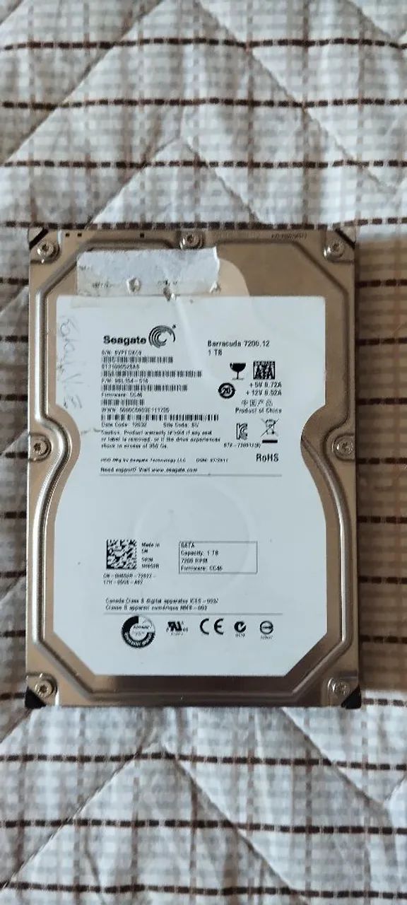 HD Seagate Sata 01 Terabyte para PC DVR