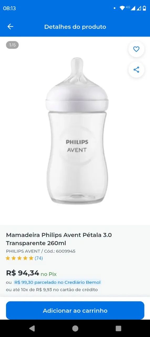 Mamadeira Philips Avent  - Foto 2
