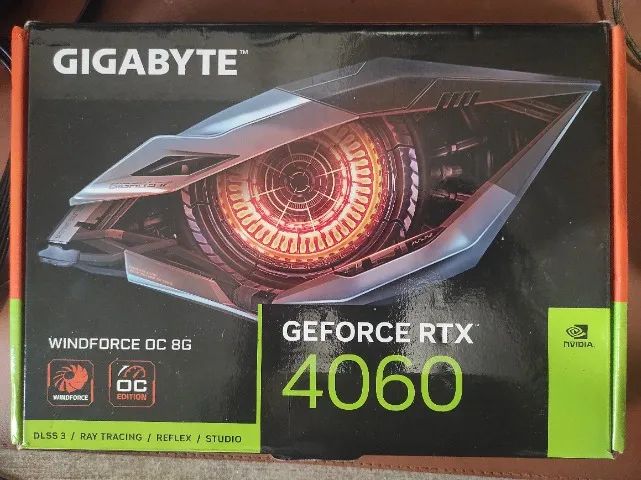 GIGABYTE RTX 4060 WINDFORCE OC 8GB (COM DETALHES)