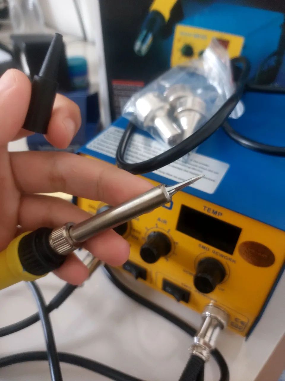 Estação de microsolda nunca usada na caixa - Foto 3