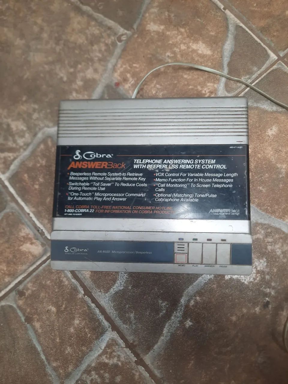 Secretaria eletrônica antiga 