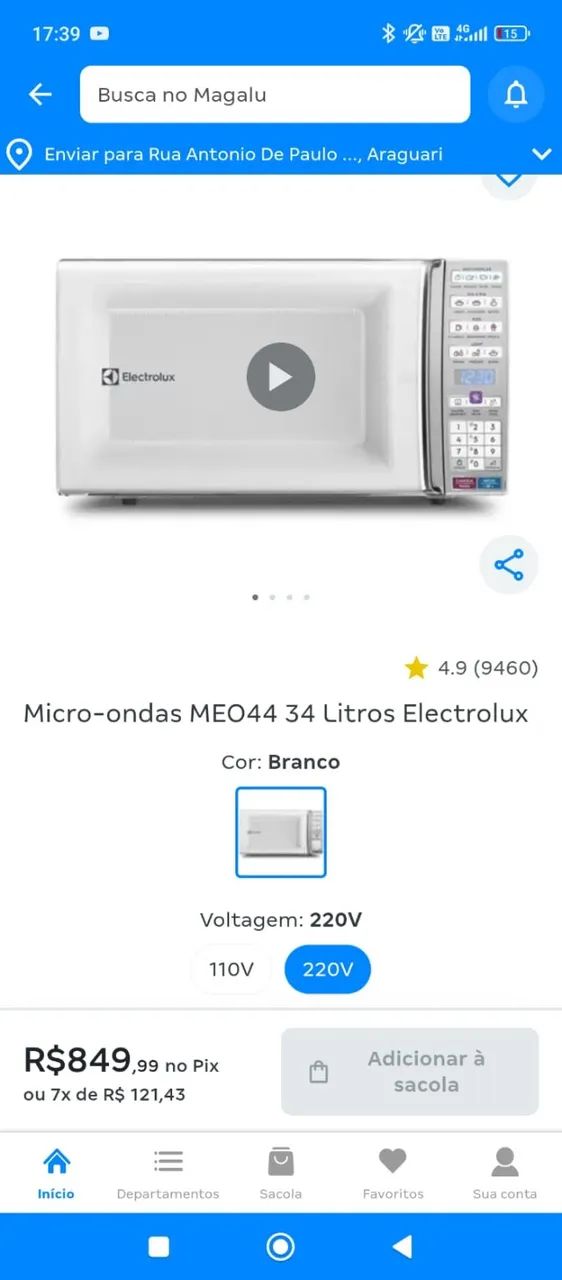 Vendo Micro-ondas Eletrolux - Foto 2