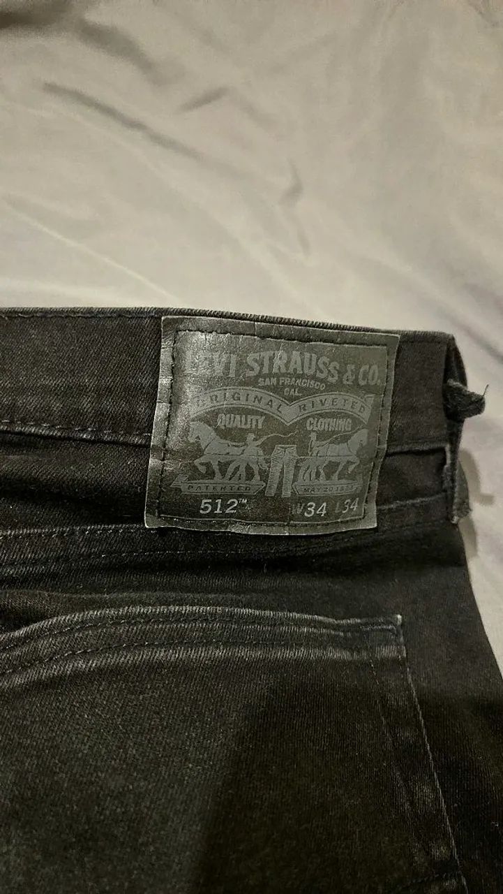 Calça preta Levi's 512 - Foto 3