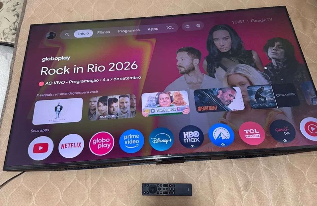 TV TCL 55? P7K QLED 4K Google TV