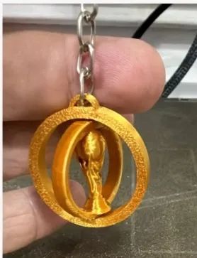 Chaveiro Giratório Taça da Copa 3D - Hobbies e coleções