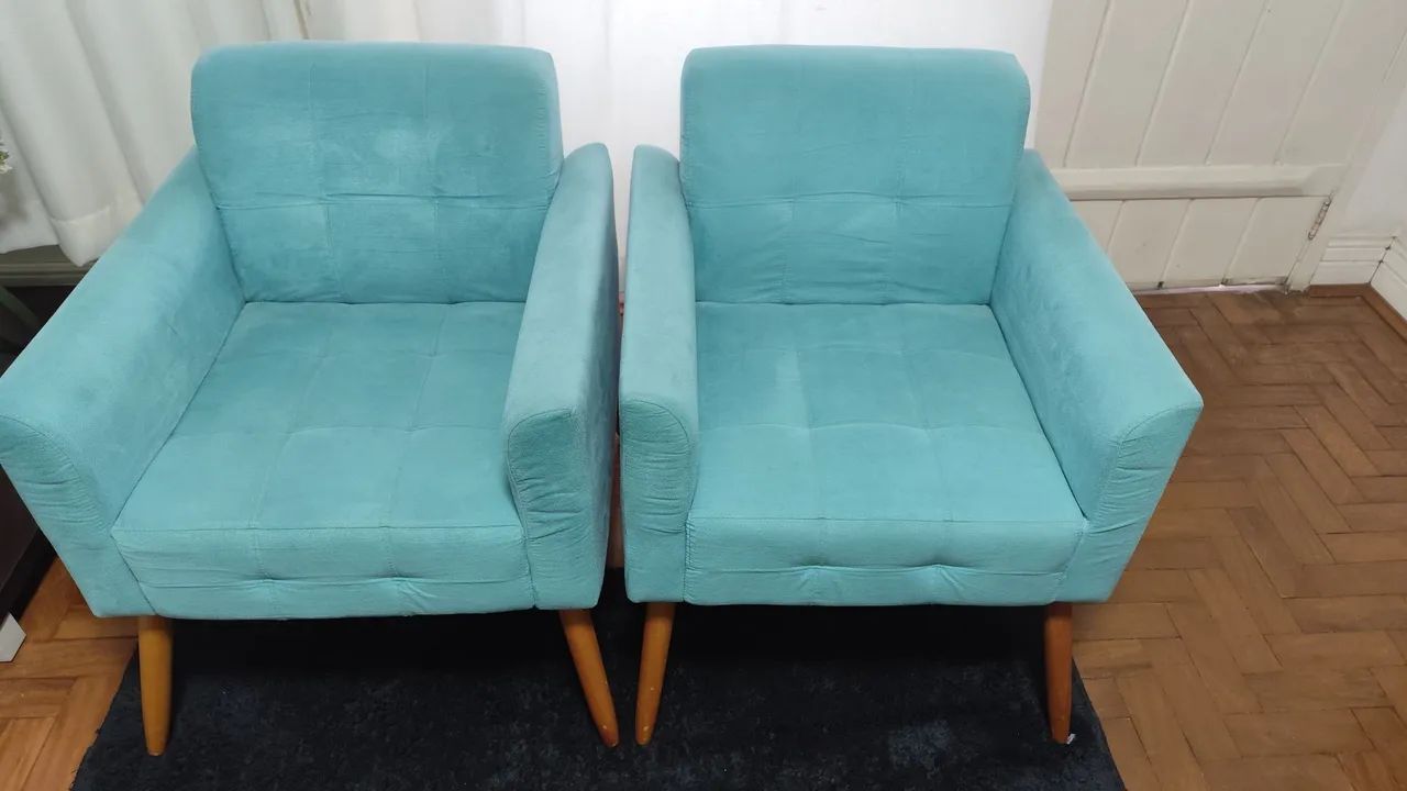 Par de Poltronas cadeiras decorativas