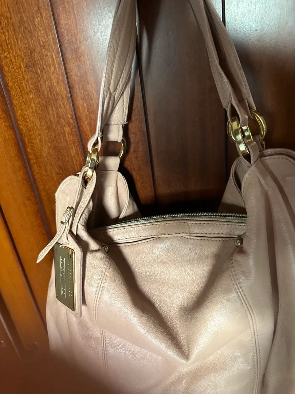 Bolsa em couro legítimo (Marca Couro Fino) - Foto 3