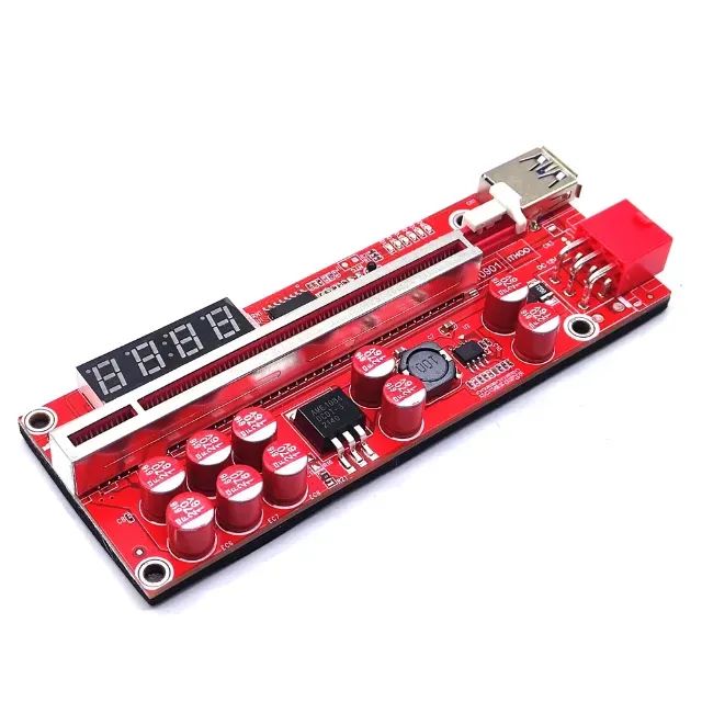 Kit 5 Risers PCIe V013 PRO com Display de Temperatura - Foto 4