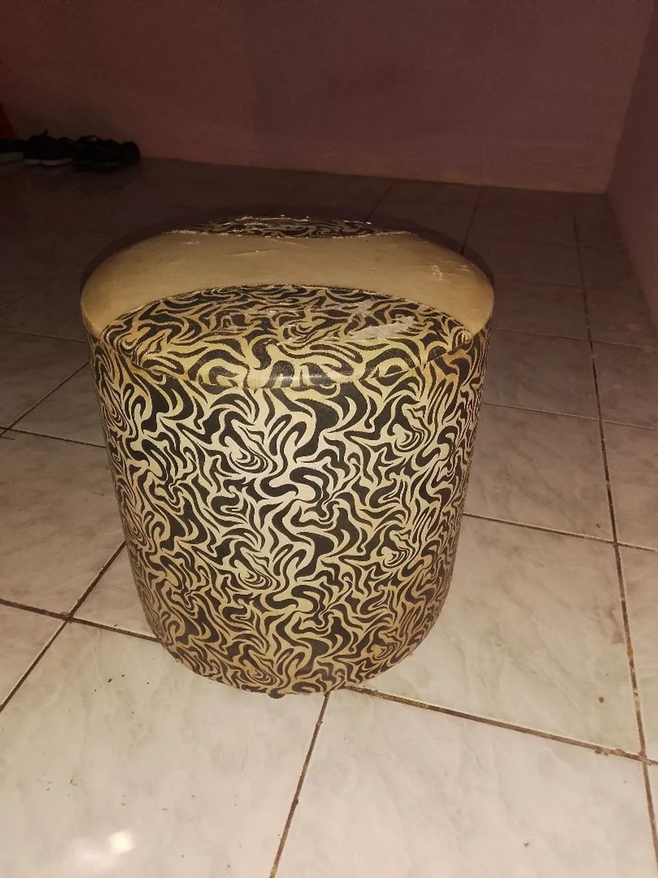 Lindo puff desenho da onça  - Foto 2