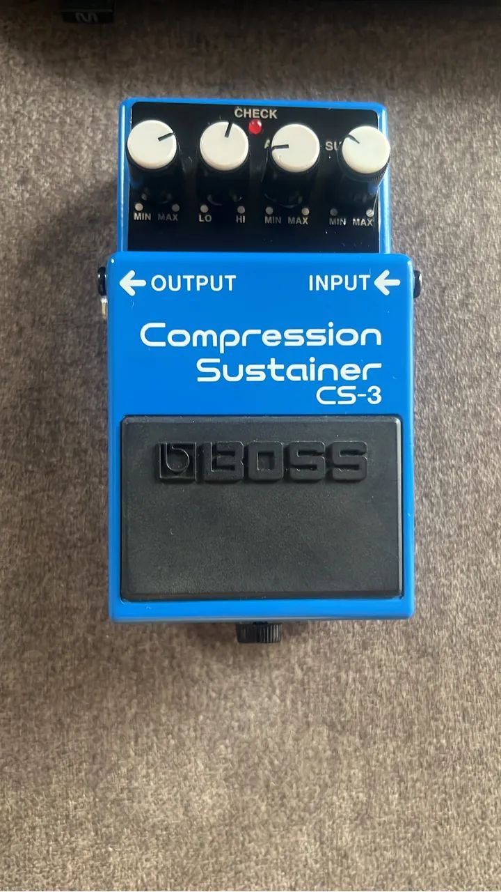 Pedal de guitarra ou baixo Boss  compression sustainer cs-3