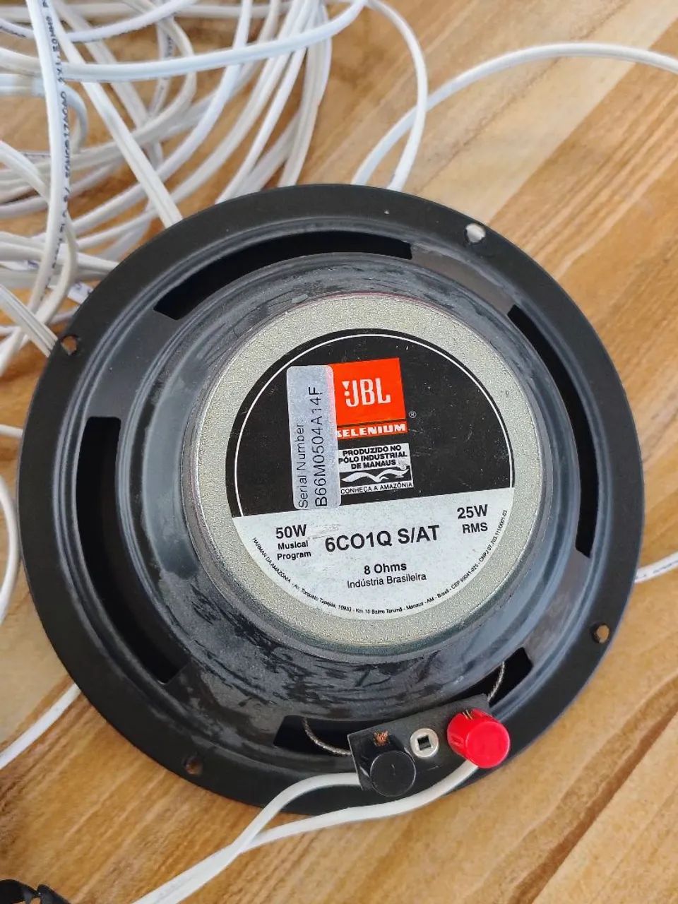  PAR DE AUTO-FALANTE COAXIAL DE EMBUTIR JBL SELENIUM 6CO1Q DE 6 POLEGADAS + PAR ARANDELAS  - Foto 2