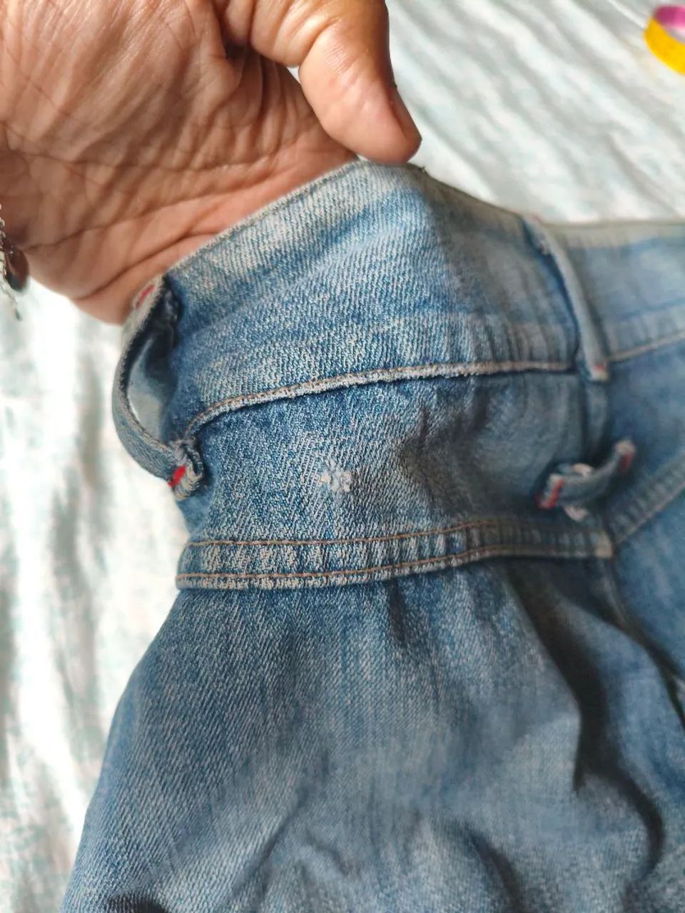 Saia jeans antiga P  - Foto 5