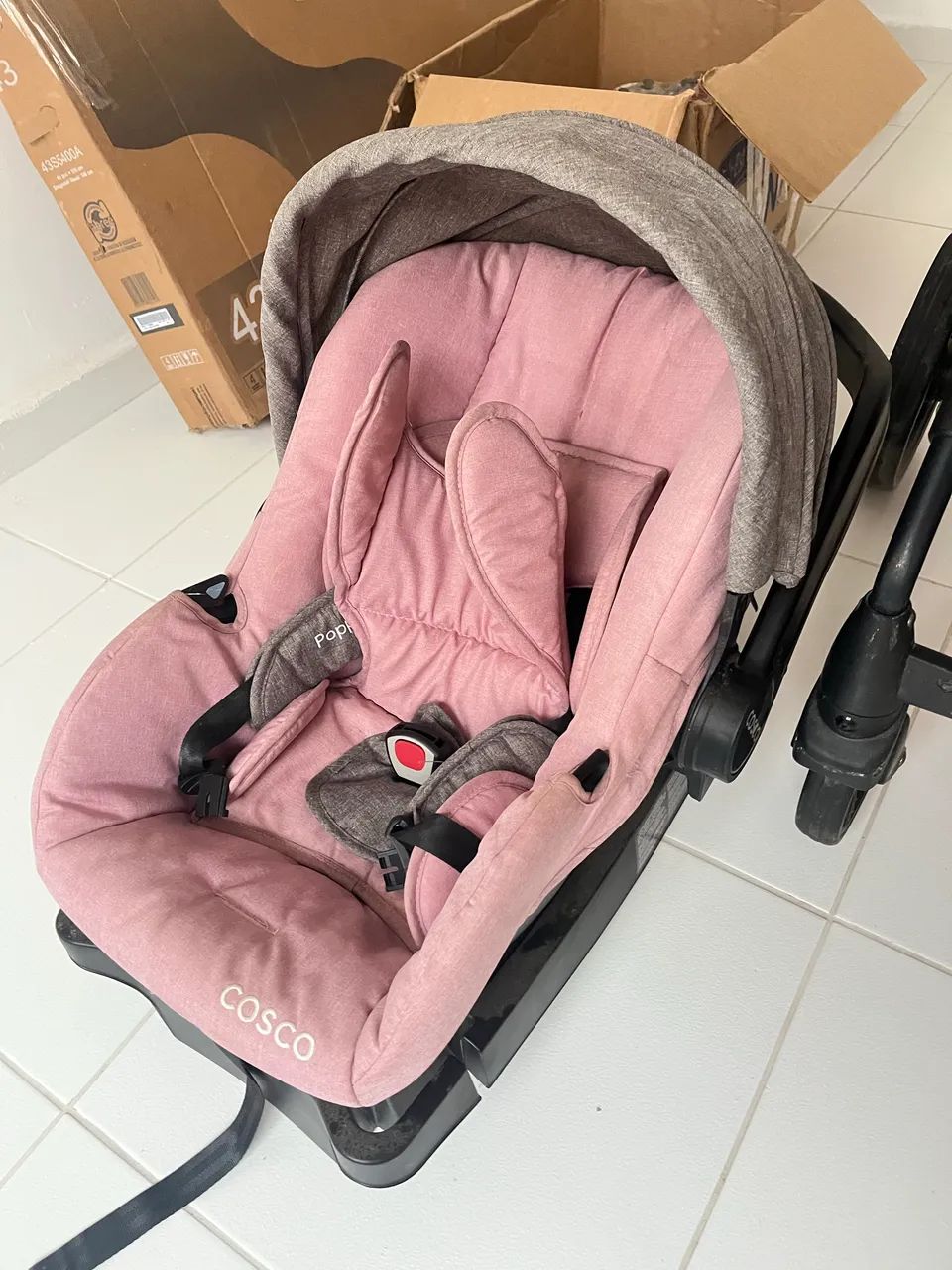 Carrinho+bebê conforto - Foto 6