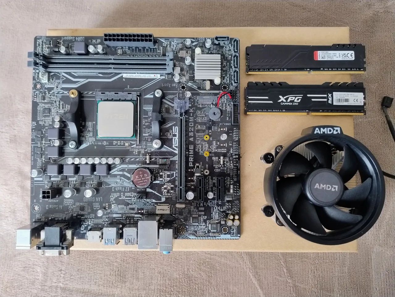Placa mãe Processador e Memória RAM 