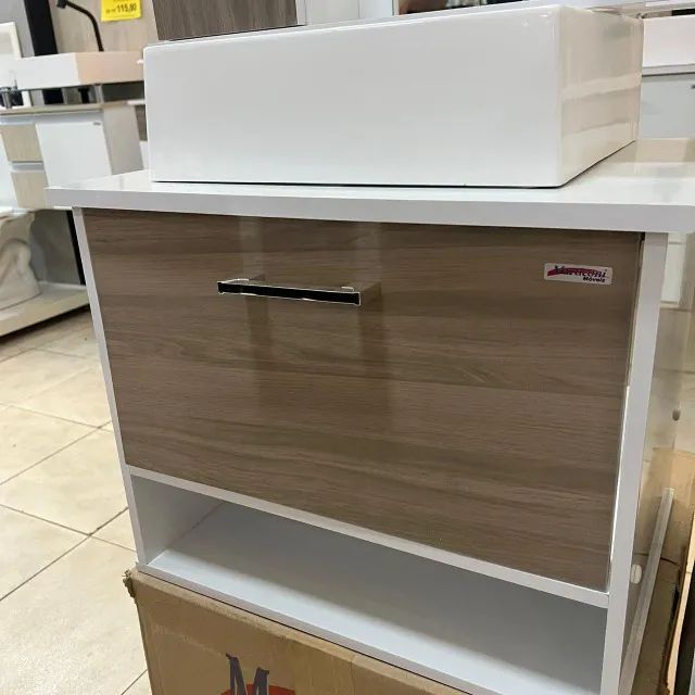 Gabinete em MDF com Espelheira e Cuba  - Foto 4