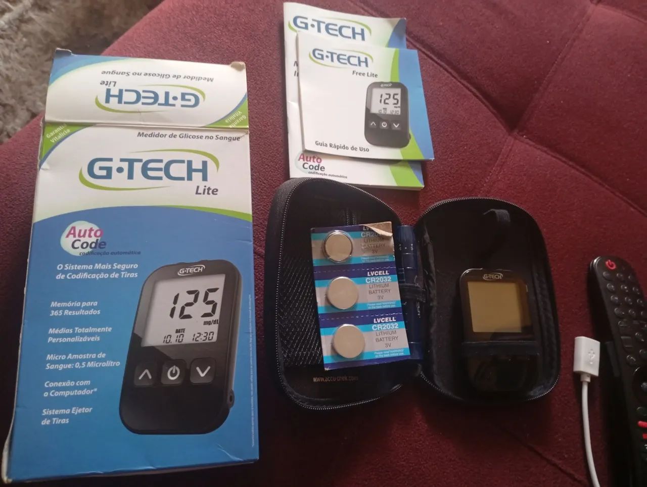 Aparelho medidor glicose  marca g tech - Foto 2