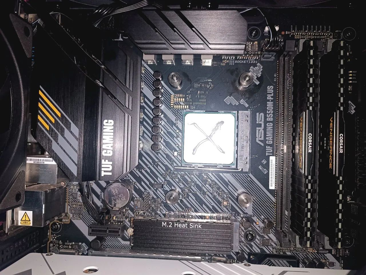 B550m Asus Tuf+75700x(usado)