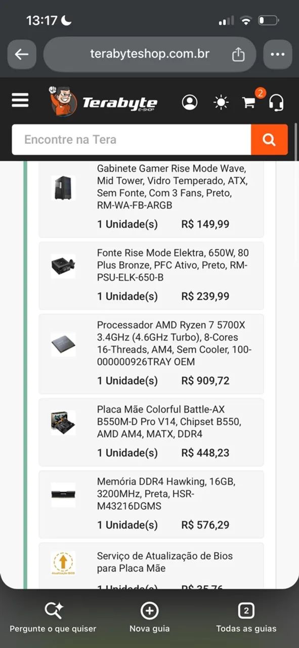 Processador Ryzen 7 5700x  - Foto 2