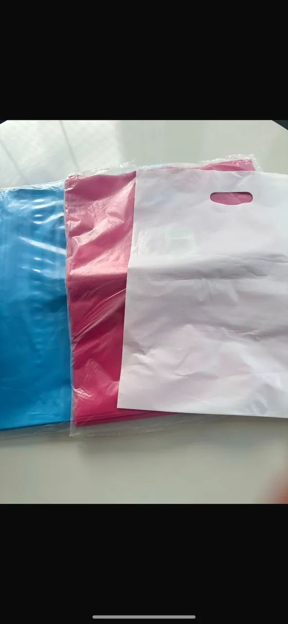 Sacola boca de palhaço plástica TAM 50x40