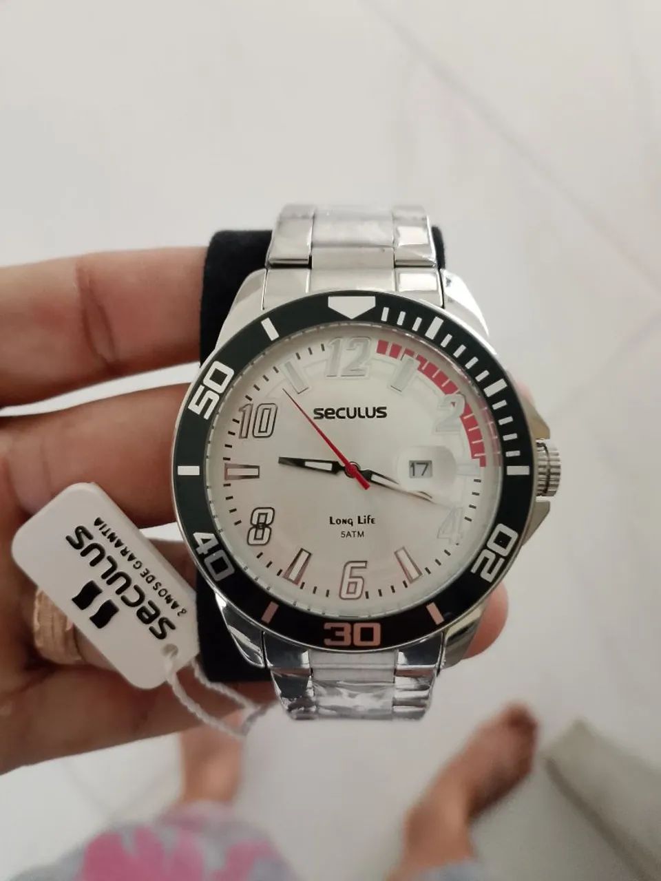 Super Relógio séculos cromado - Foto 3