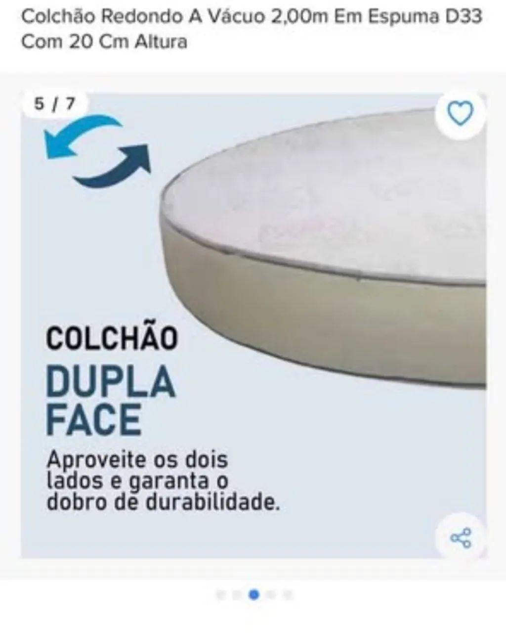 Colchão de casal redondo  - Foto 4