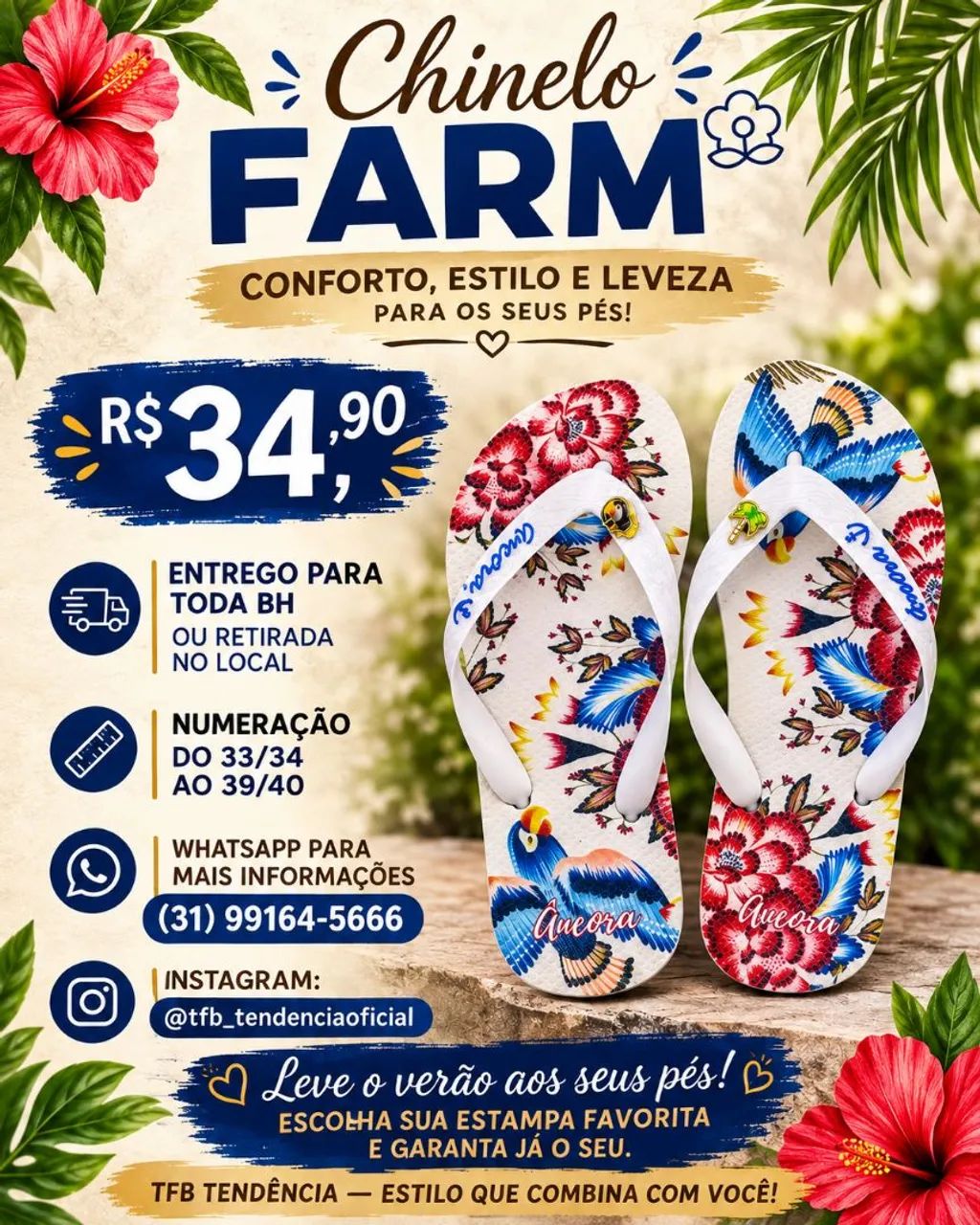 Chinelo FARM 